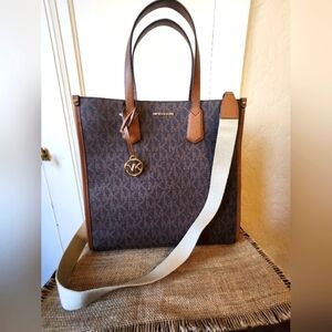 Michael Kors Maple Luggage Large NS Tote Bag Purse Carry On NWT